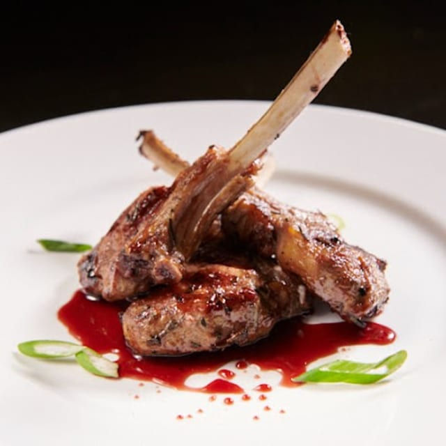 Herb-Grilled Lollipop Lamb Chops.