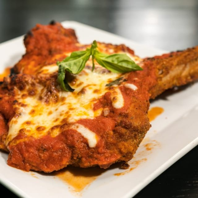 Veal Chop Parmigiana.