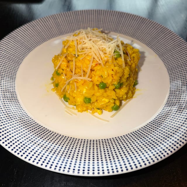 Spring pea risotto.