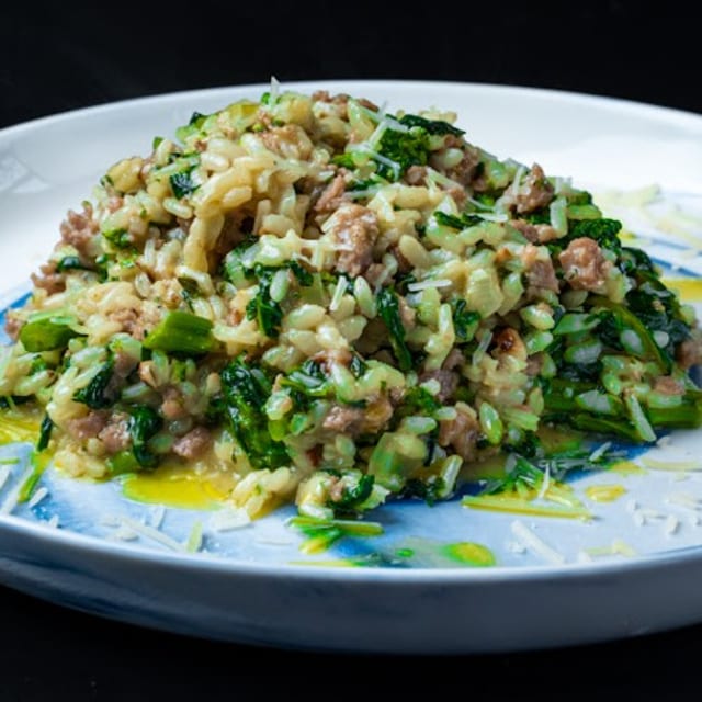 Sausage & Broccoli Rabe Risotto.