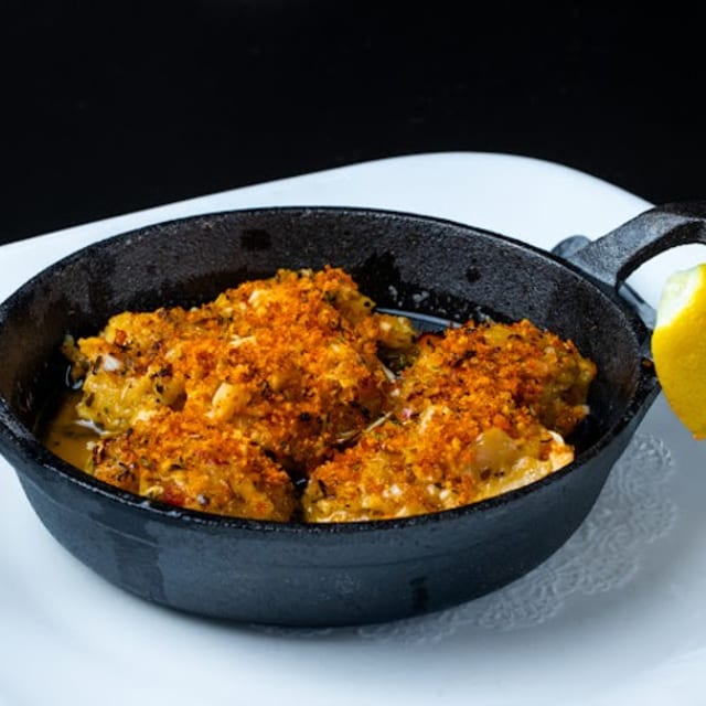 Baked Chopped Clams Oregenata.