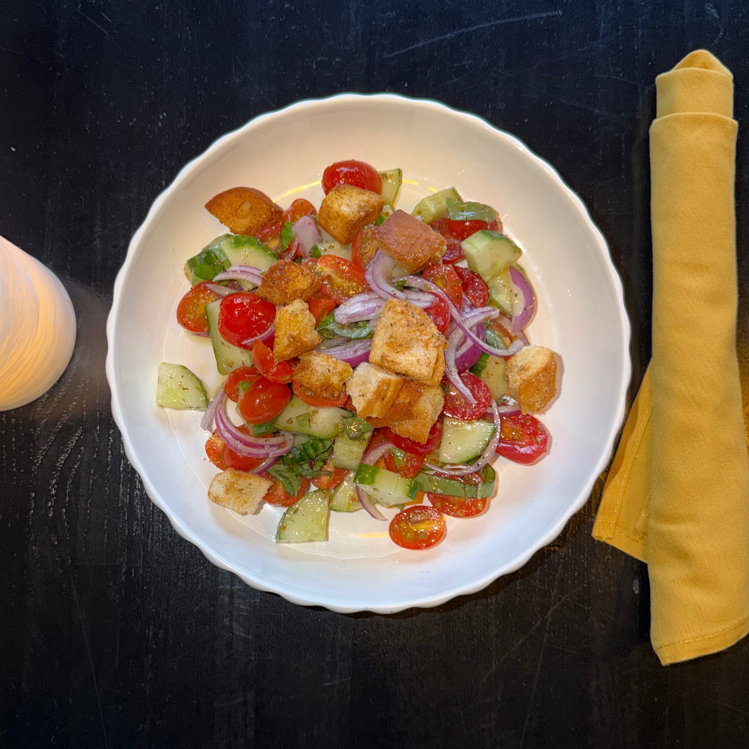 Panzanella salad.