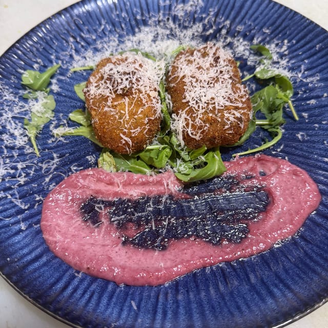 Arancini (rice balls).