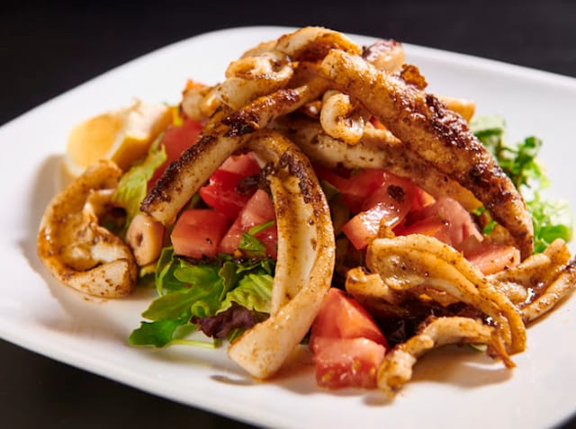 Grilled Calamari Salad.