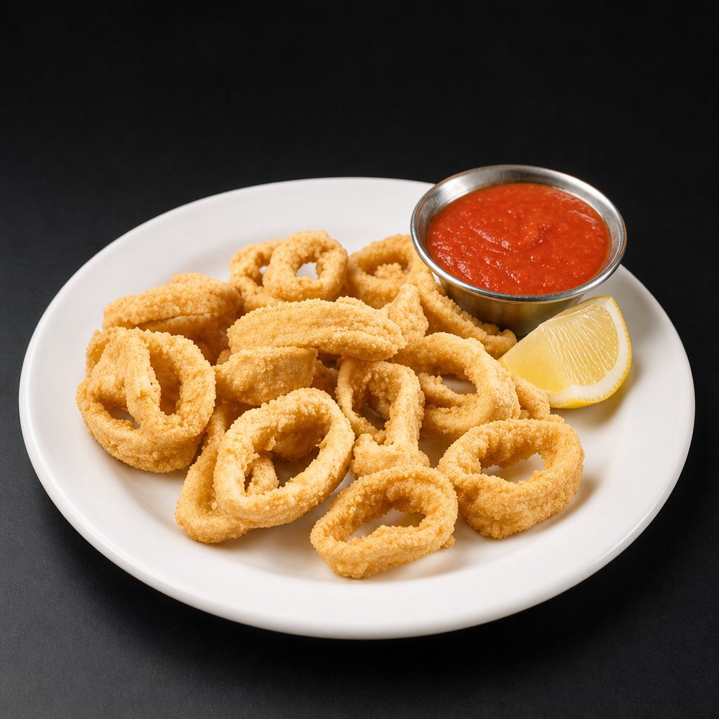 Traditional Fried Calamari.
