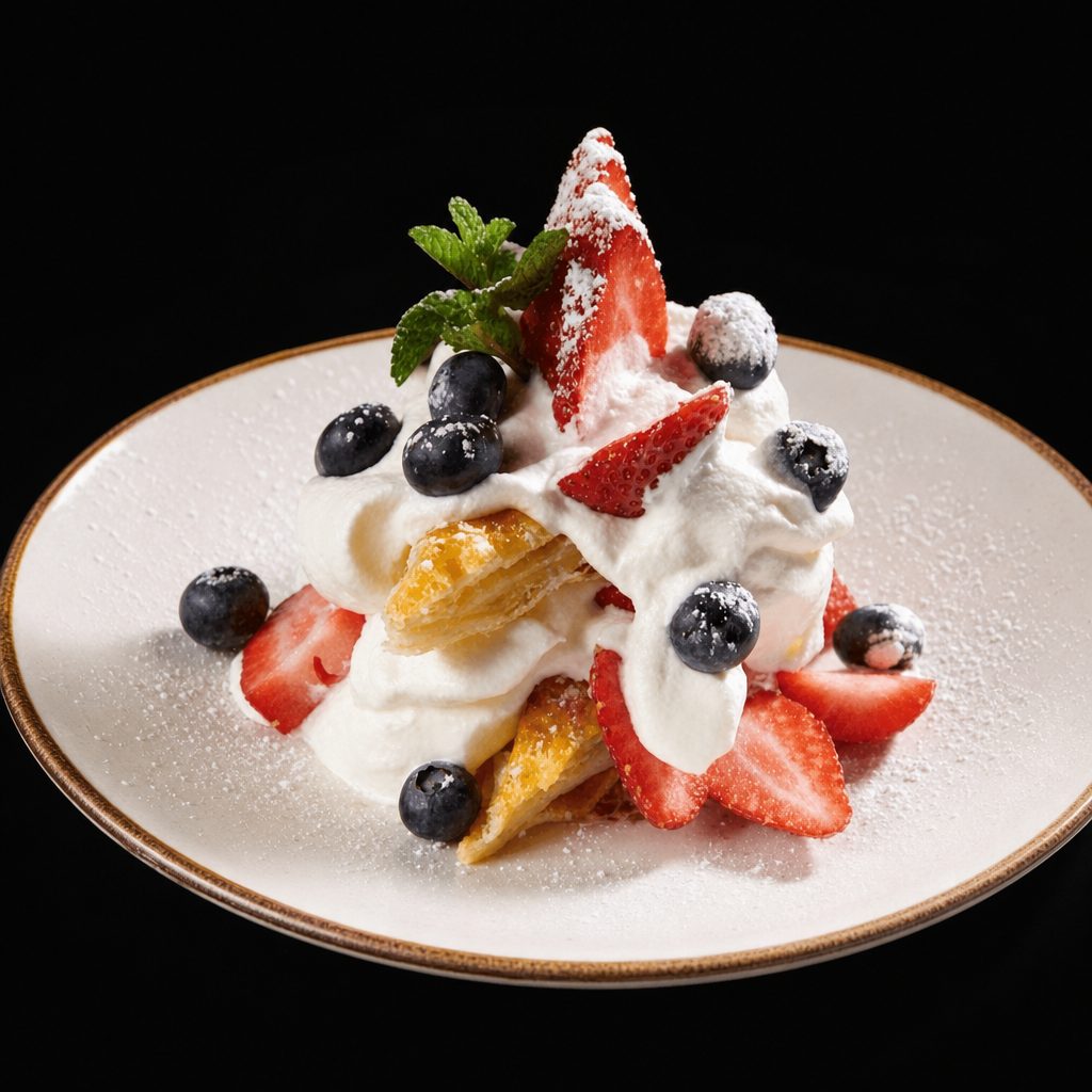 Fresh Berry Napoleon.