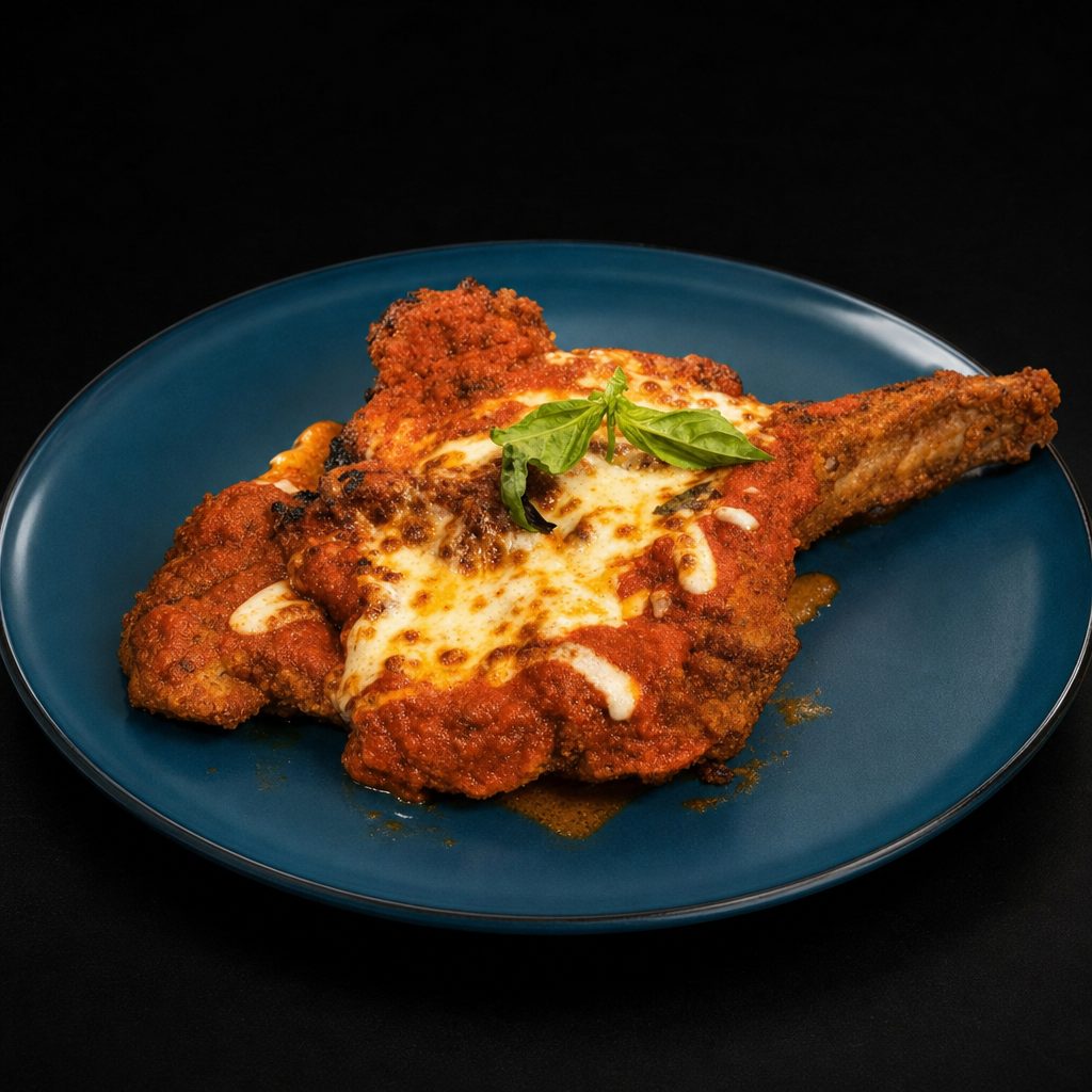 Veal Chop Parmigiana.