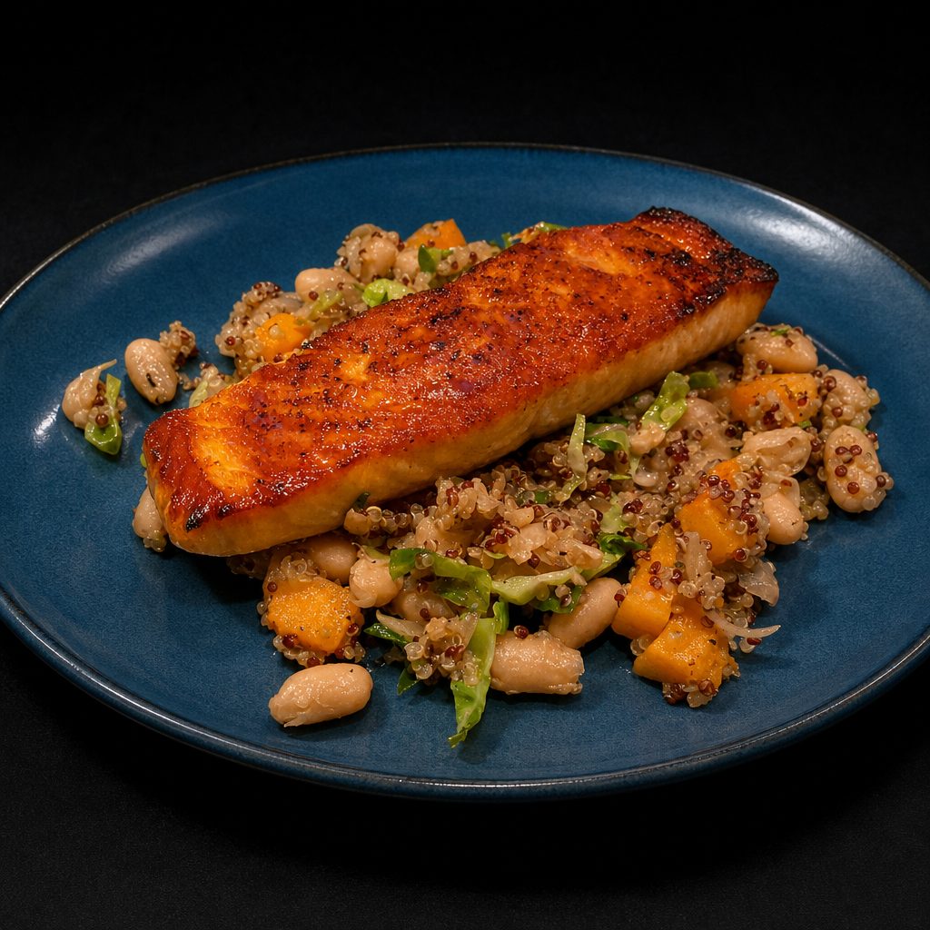 Maple Glazed Salmon.
