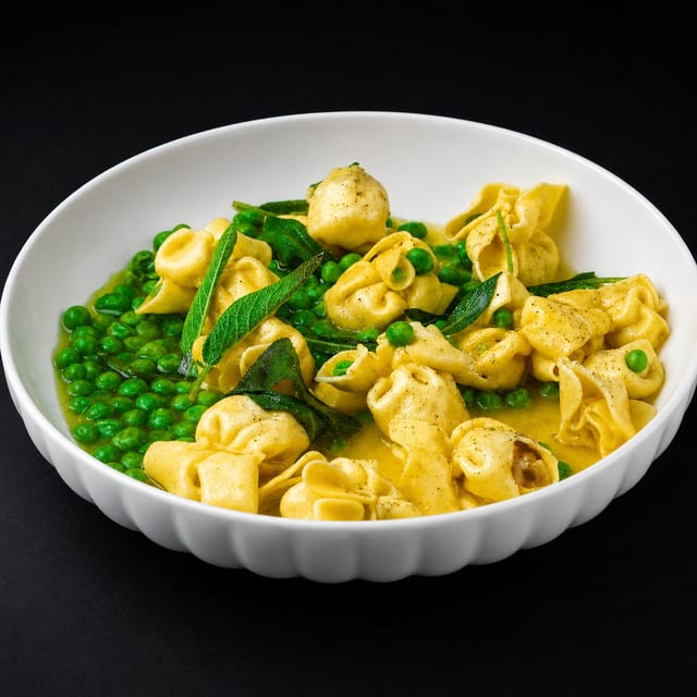 Pear & 3 Cheese Sacchetti.