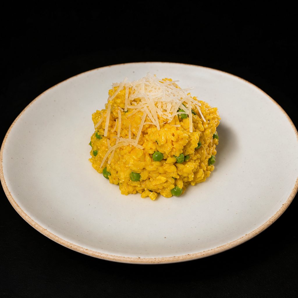 Spring pea risotto.