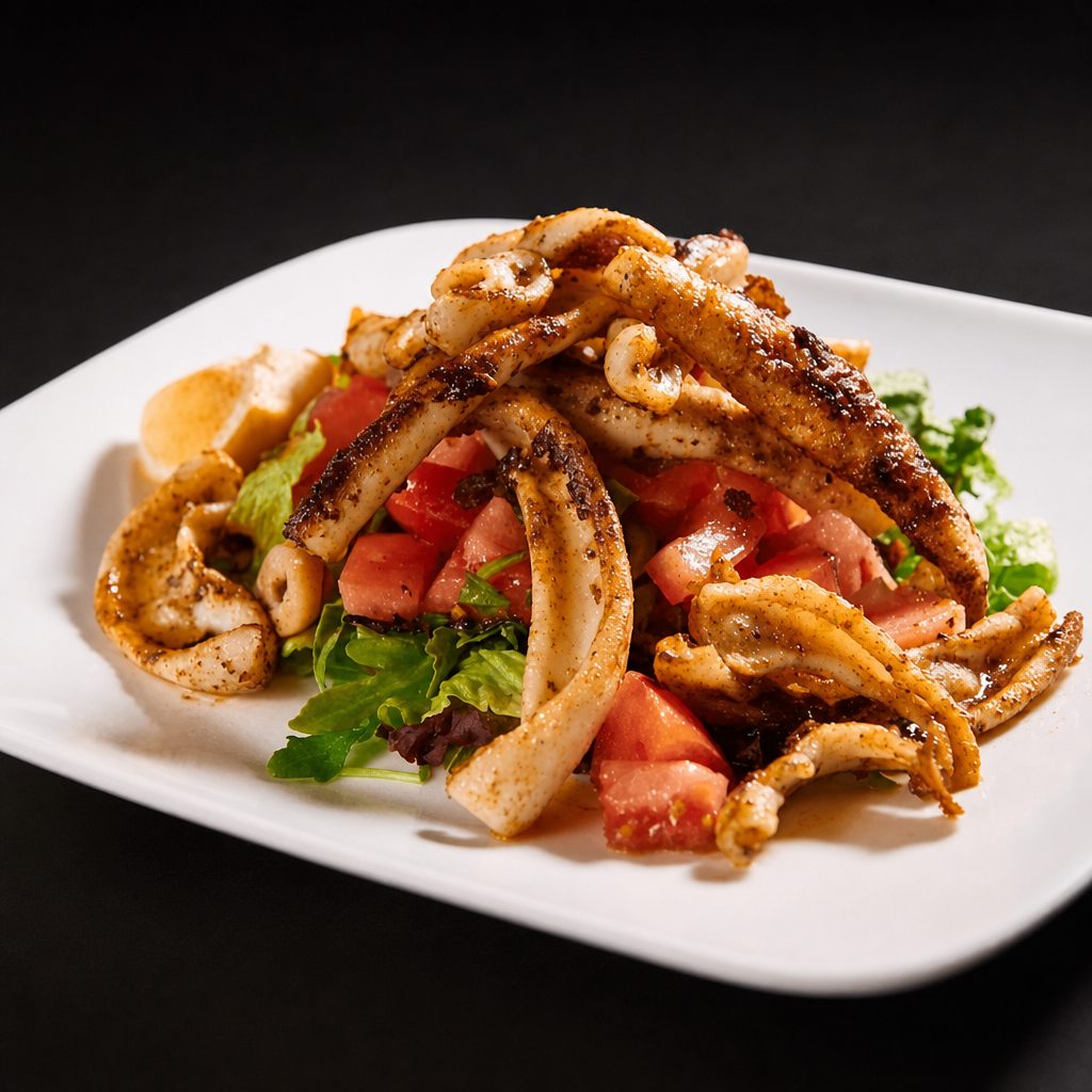 Grilled Calamari Salad.